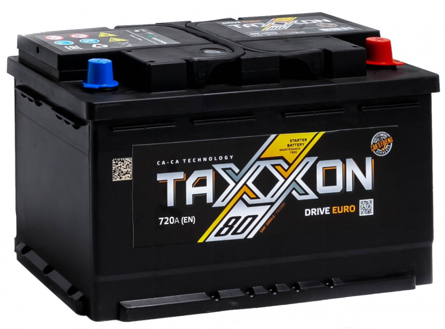 Аккумулятор TAXXON DRIVE EURO 80ah обратная полярность