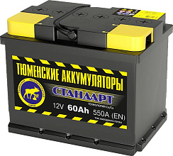 Тюменский аккумулятор 6СТ-60LR Стандарт обратная полярность